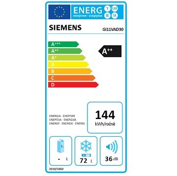SIEMENS GI11VAD30 spotřeba